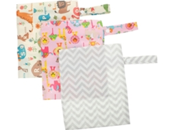 Conjunto de 3 Peças de Bolsa de Fraldas Portátil Impermeável, Bolsas Multifuncionais para Viagem. CHABERLU