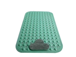 Grande Tapete De Banho Refrescante Com Escova Esfregação Pés E Ventosas Massageador Pés, 40x70cm
