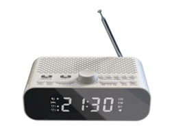 Rádio Fm com Bluetooth, Visor Led, Alarmes Duplos, Subwoofer BRILVIBERA