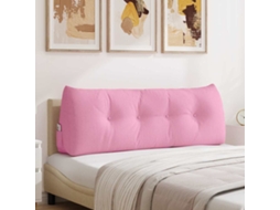 Vidaxl Travesseiro Para Costas Rosa 140 X 24 X 50 Cm Tecido