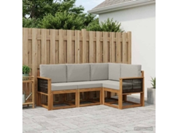 Vidaxl Conjunto De Sofás Para Exterior 4 Unid. Poliéster
