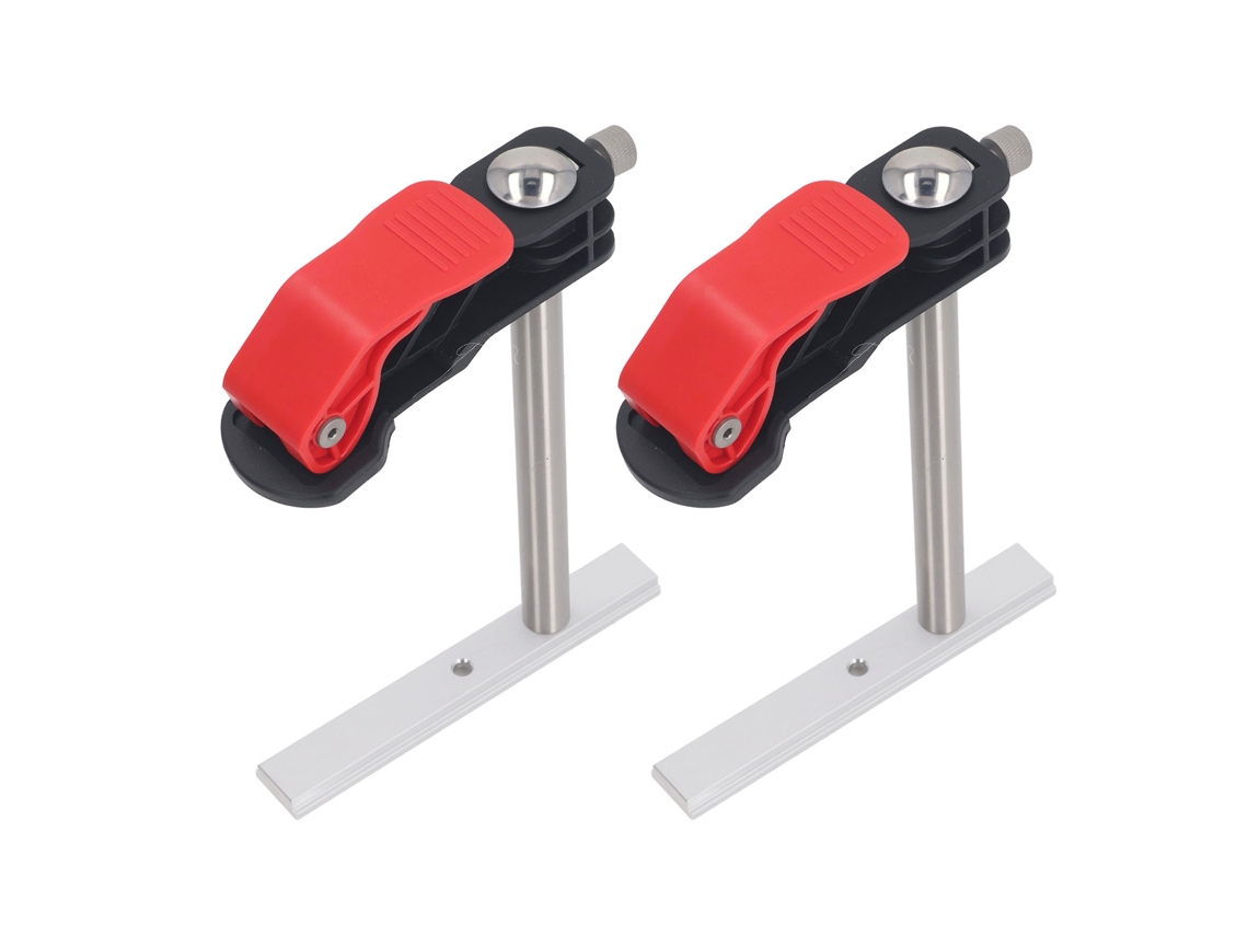 2pcs Pinça de Fixação Rápida de Aço Inox para Bancada de Carpintaria