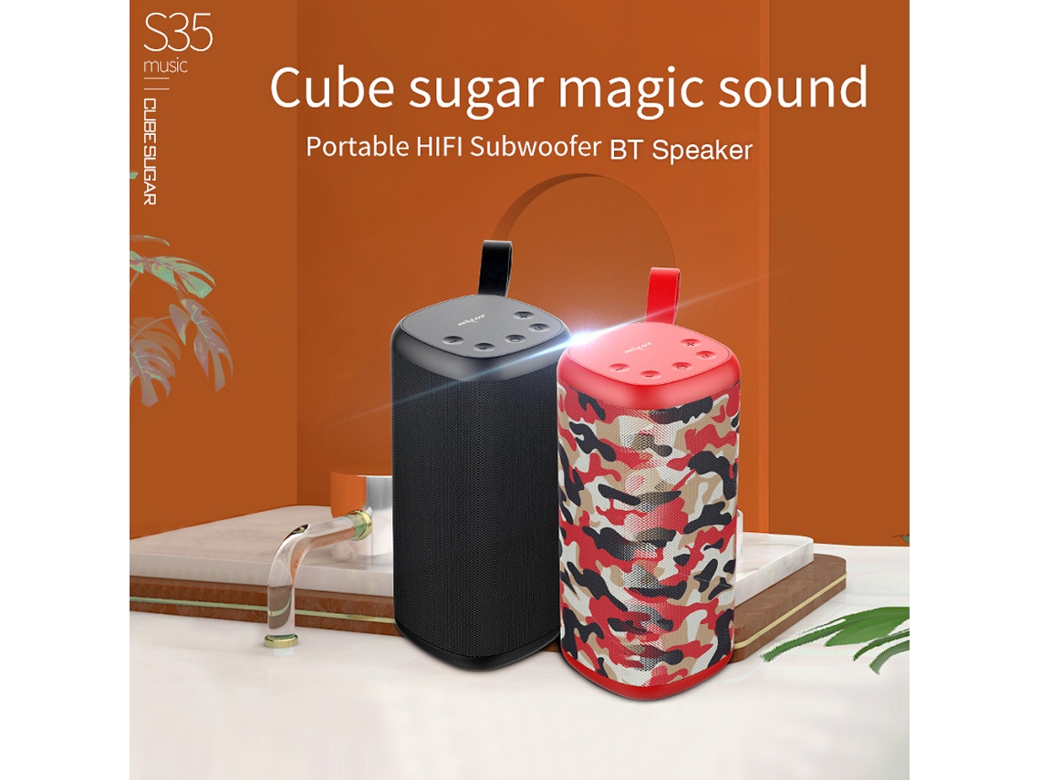 Caixa De Som Bluetooth Portátil Zealot S35 Hifi