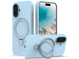 Capa Yuysan Para Iphone 16 Pro Silicone Líquido Magsafe (íman, Suporte Para Anel,) Off White