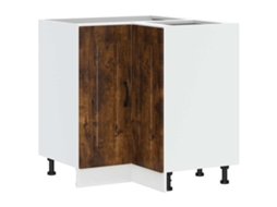 Kitchen Corner Base Cabinet, Kitchen Corner Base Cabinets Vidaxl Marrom Madeira Processada (n/a)