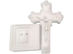 Cruz Decorativa Iluminada Com Luzes Noturnas De Led, Alimentada Por