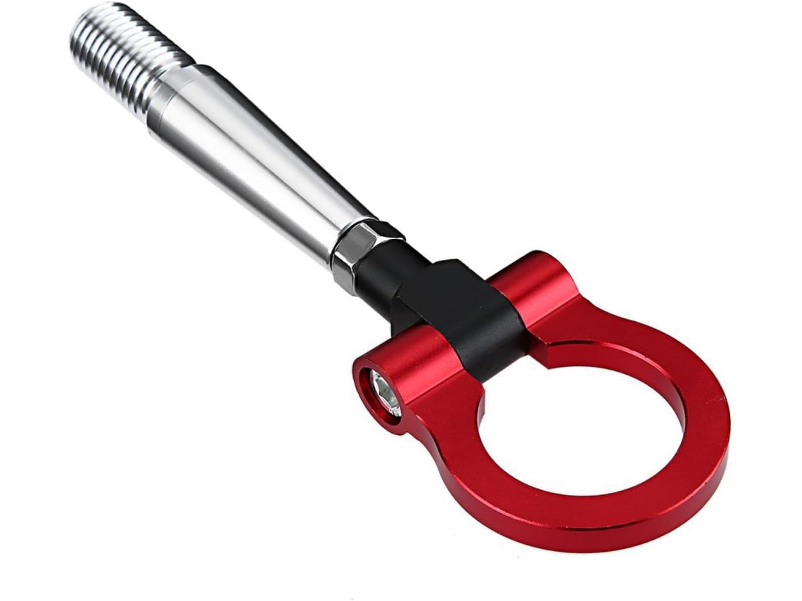 Gancho De Reboque Dobrável Vermelho Para Para-choque E Traseira, Anel Decorativo Funcional Para Carro