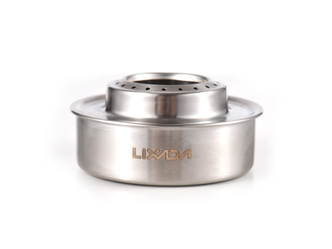 Estufa de Álcool Inox Mini para Camping 120ml