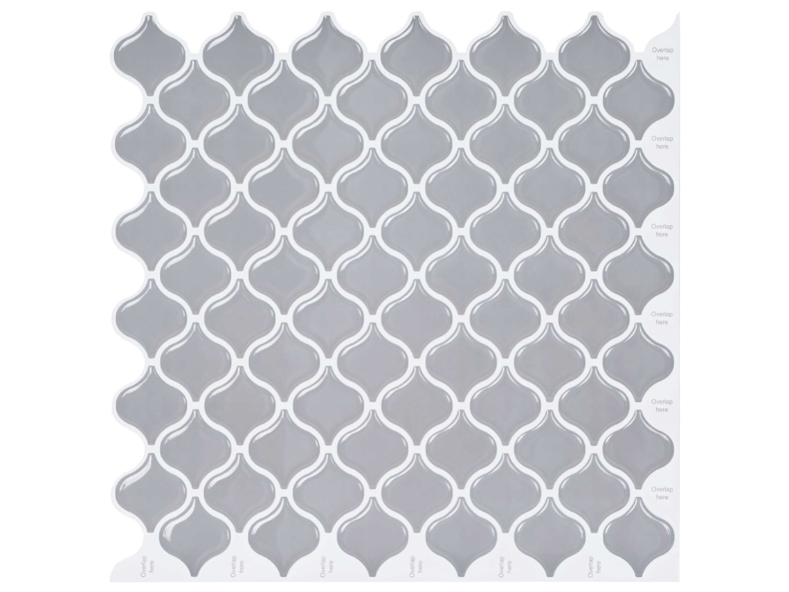 Vidaxl Azulejo Lanturn 50 Unid. Cinzento 27 X 27 Cm Poliuretano E Pet