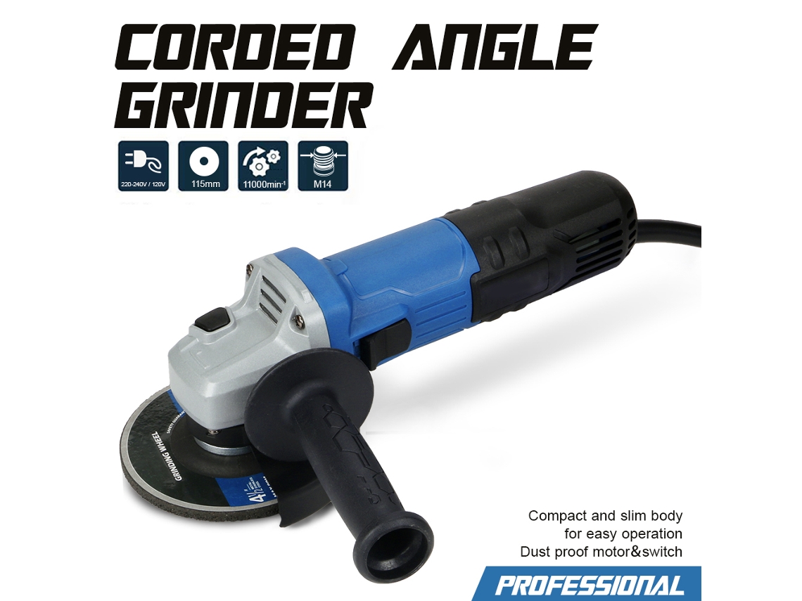 Esmerilhadeira Angular 750w 11000rpm 4,5" Protetor Ajustável