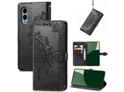 Capa De Couro Para Celular Com Estampa De Flor De Mandala
