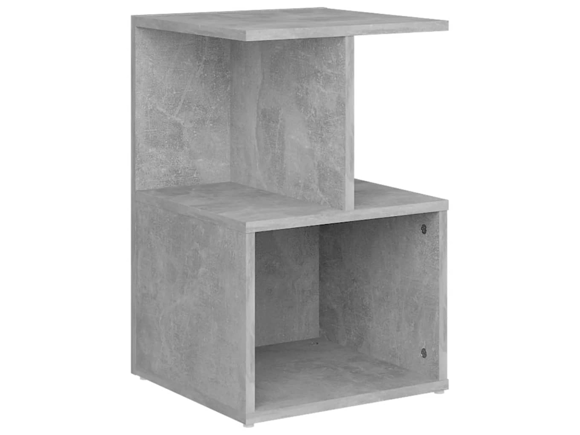 Bedside Cabinet, Bedside Cabinets Vidaxl Cinzeto Madeira Processada (n/a)