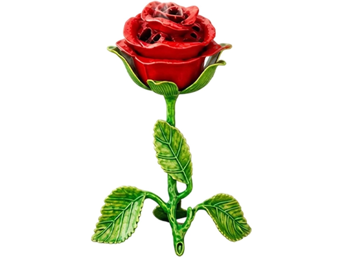 Incensário Em Formato De Rosa Com Estilo Vintage Romântico | Porta-incenso Feito De material Para