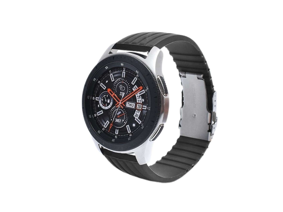 Bracelete Silicone Stripe Adaptável Garmin Venu Cinzento
