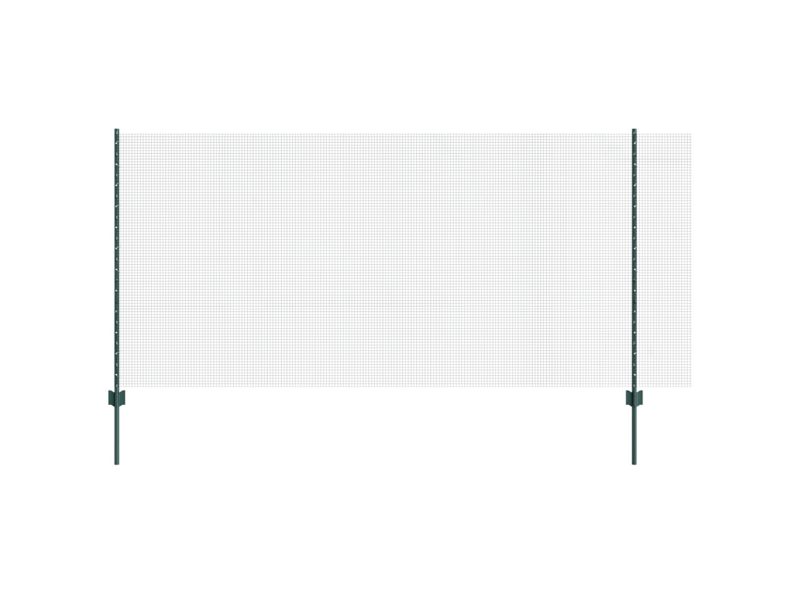 Conjunto 1 Cerca Externa Vidaxl Verde Aço (10 X 1,2 M)