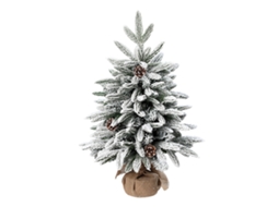 Árvore de Natal Artificial com Neve 45cm Cedro e Flocos para Casa e Escritório com MARCA