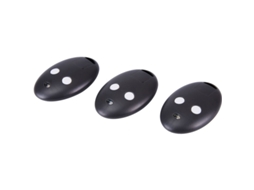 Controle Remoto Sem Fio Para Porta De Garagem 433 Mhz B Rcb 02 04 4a(3 Unidades) Preto 0, 05