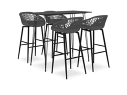 Bar Set, Bar Sets Vidaxl Preto Mdf