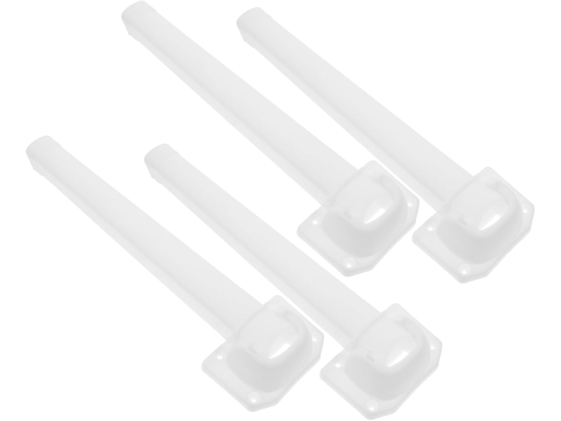 Nuobesty Conjunto De 4 Pés Mesa Dobráveis Plástico Reforçado Para Montagem Diy, Ideais Para Laptop, Cama, Mesa De Chá E