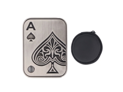 Primerox deslizador Hápico de Metal com Imã Aço Inoxidável Alivio de Estresse Brinquedo Fidget Prata Preto
