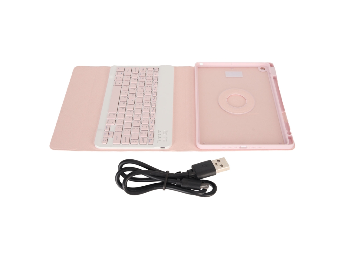 Capa Protetora (teclado Bluetooth Sem Fio Rotativo Desmontável) Para Ipad De 10,2 Polegadas