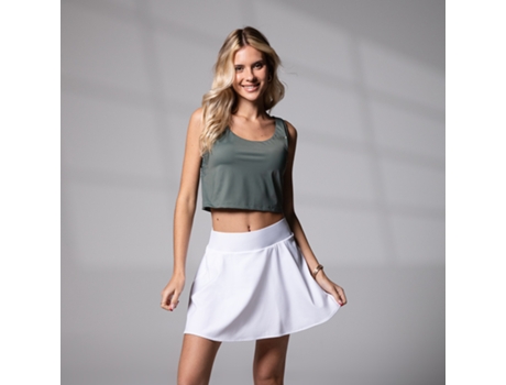 Saia de Mulher ATHLETIC WHAT Active Branco para Padel (Tamanho S)