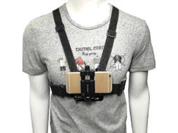 Suporte Universal Para Celular Câmeras De Ação Pov Gopro, Samsung, Iphone, Etc., E Tripé, Acessórios Fotografia, Alça Peito.-aquaforge
