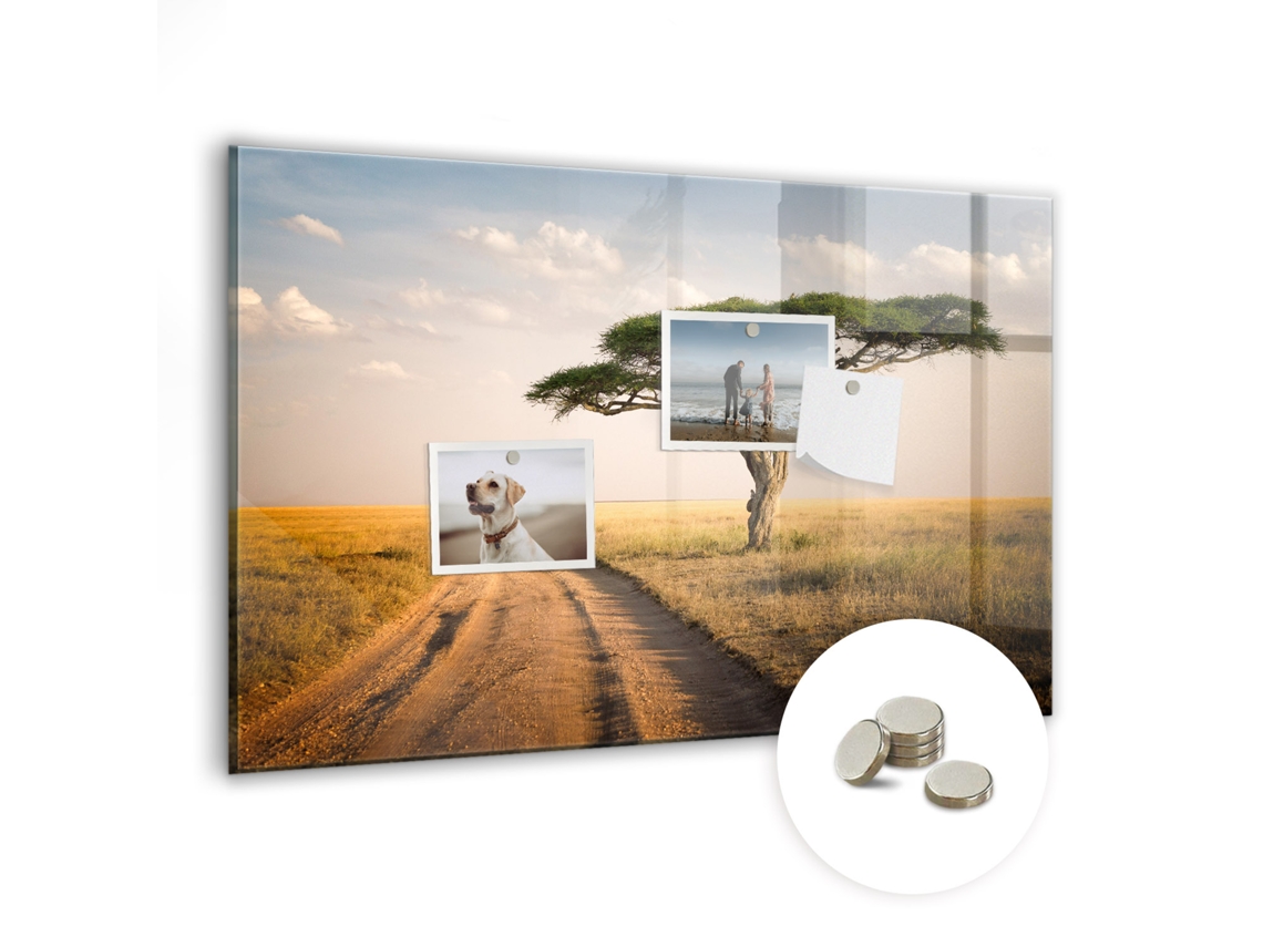 Quadro Magnético De Parede Paisagem Africana Para O Escritório Espelharte (60x40 Cm)
