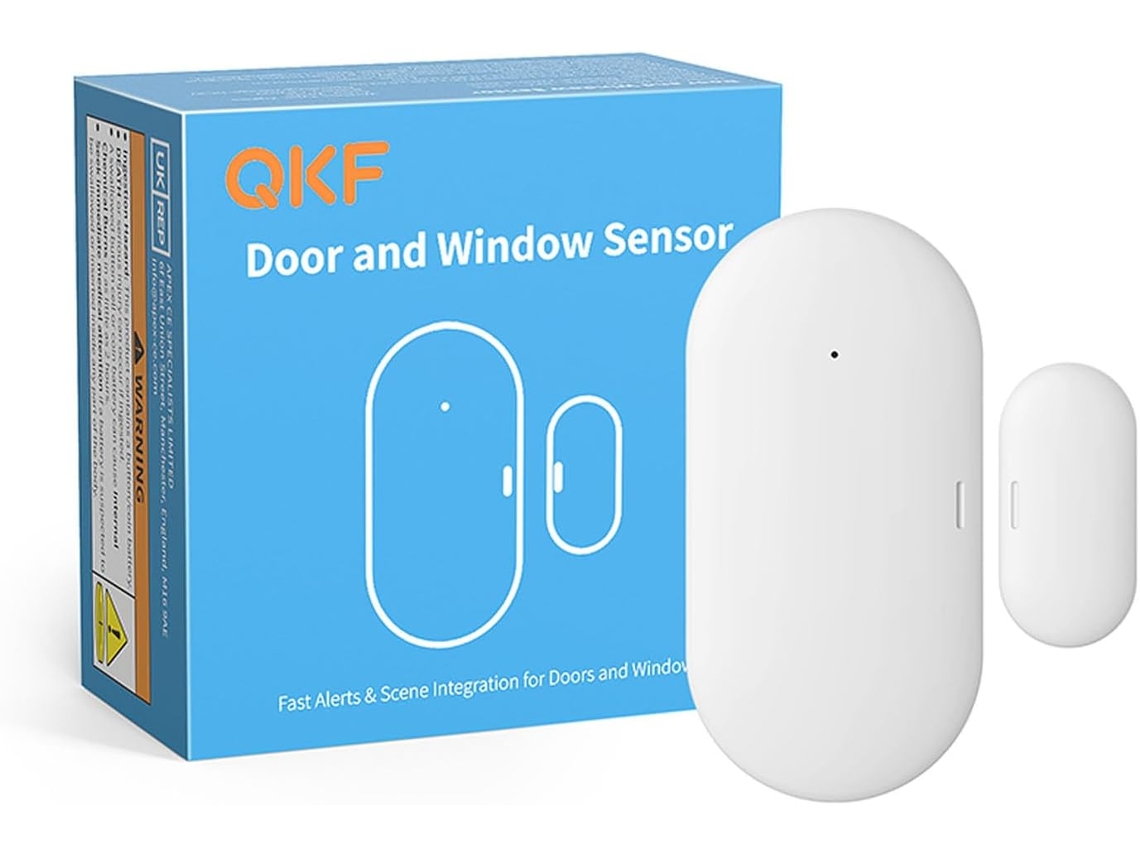 Sensor Sem Fios Inteligente Para Portas E Janelas, Requer Hub Zigbee, Com Bateria Incluída, Compatível Com Home Assistant E Alexa.