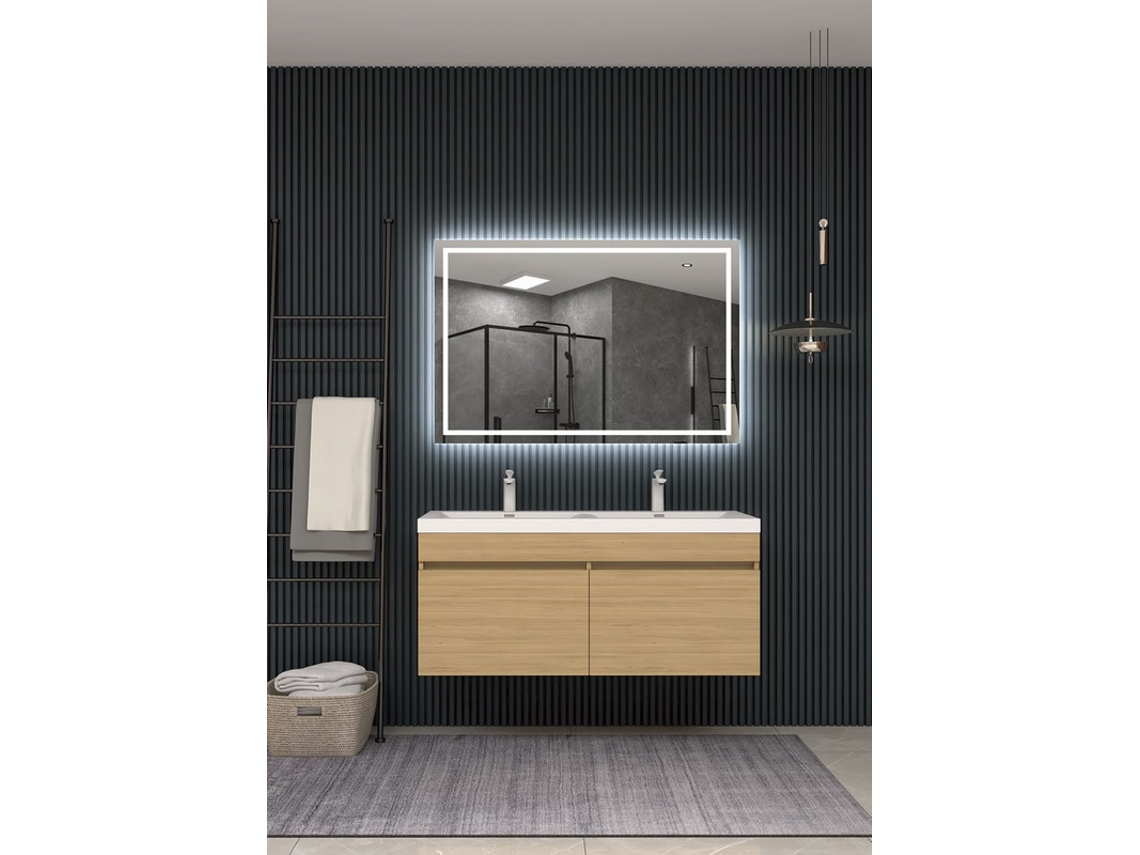 Espelhos com Luz Led Luz Frontal Fria Sensor Anti-Embaciamento 100 X 80Cm MICE COLLECTION