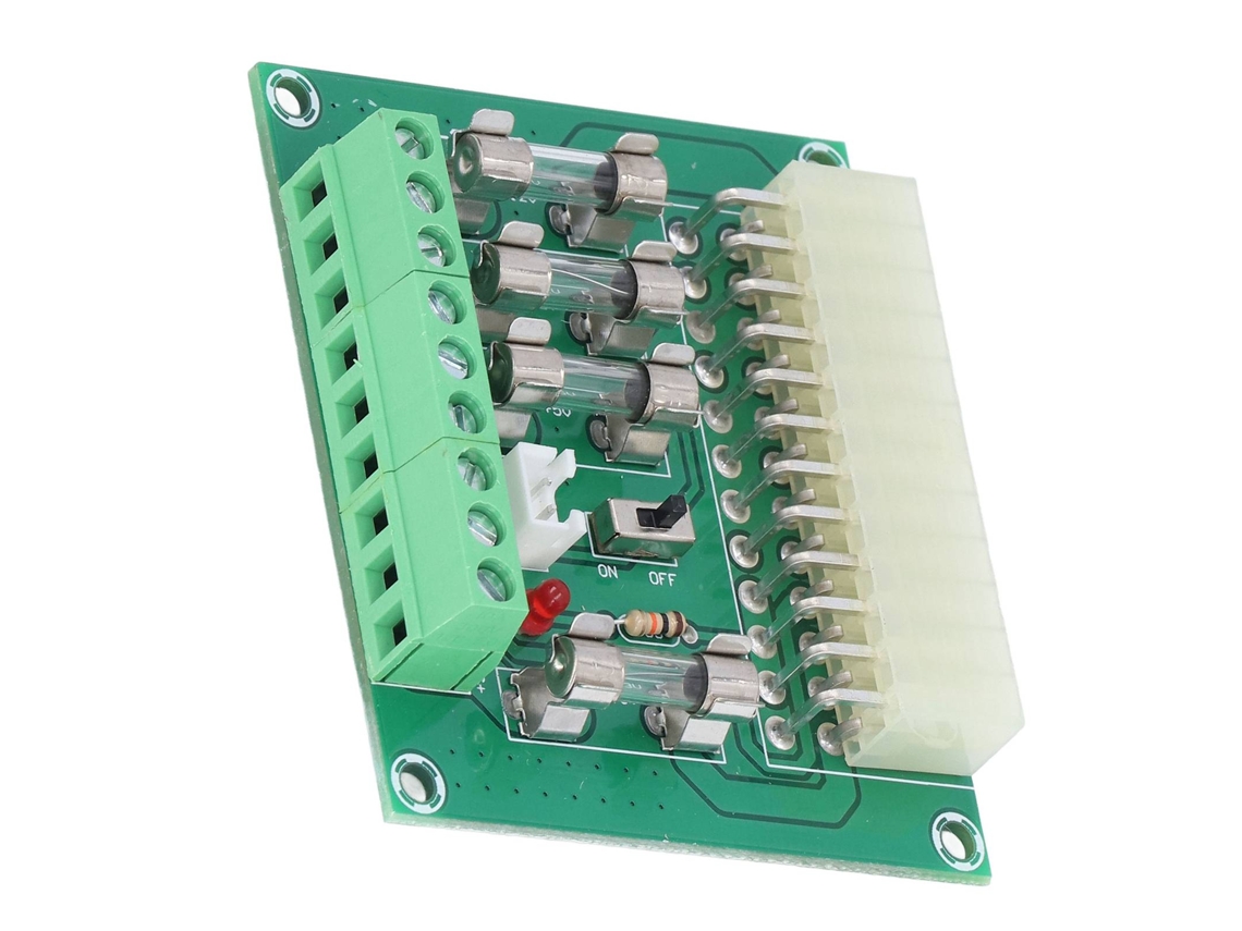 Laxiscreed Módulo Adaptador De Energia Atx Para Cabos 24pin E 20pin, Compatível Com Interfaces