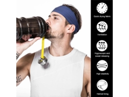 Cinza kaload Faixa Cabeça Esportiva 1un Corrida Fitness Macia Elástica Absorvente Suor Secagem Rápida Ciclismo Tênis Ioga Academia