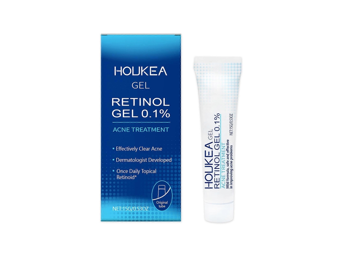 Gel De Retinol Houkea Limpa Suavemente O Rosto, Trata A Acne E Melhora A Pele.