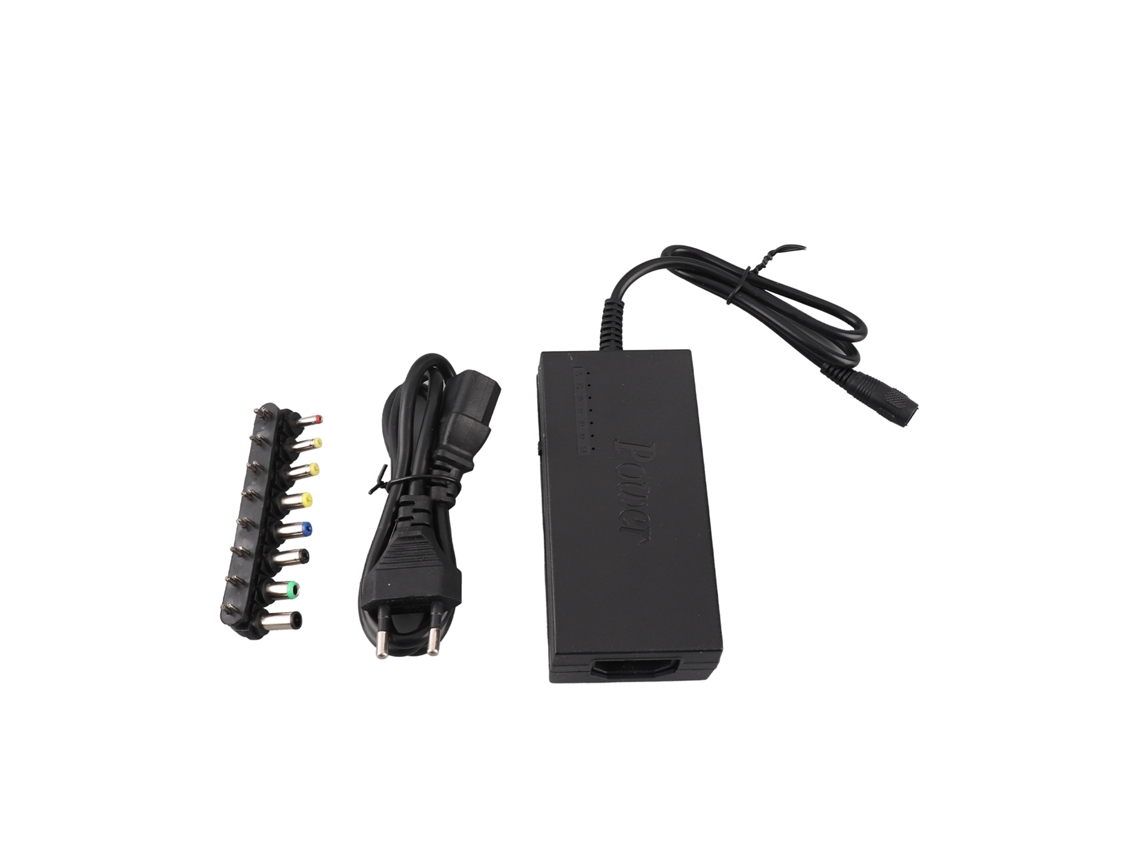 Carregador Universal Para Notebook 96w Adaptador Ac Com 8 Conversores De Plug 12-24v