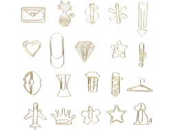 100-clipes De Papel Dourados Fofos, Pequenos Clipes Decorativos De Metal Dourado Blocos Notas, Documentos Com Fotos