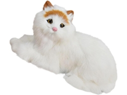 Gato Pelúcia Realista, Brinquedo para Crianças e Colecionadores,
