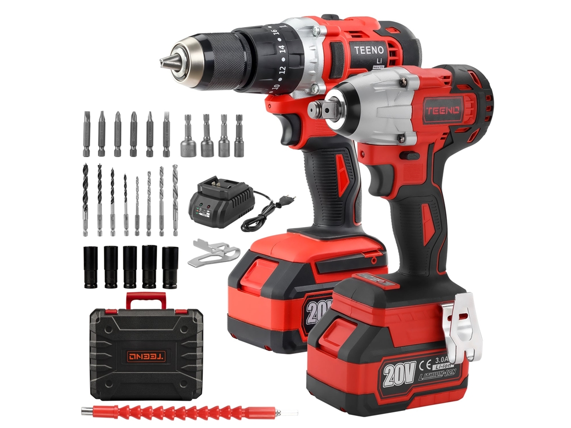 Chave De Impacto Sem Fio Sem Escova 320nm, 2 Baterias De 3,0ah, Controle De Mudança De 2 Velocidades