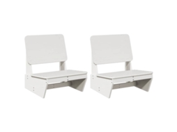 Garden Chair, Garden Chairs Vidaxl Branco Madeira De Pinho (n/a)