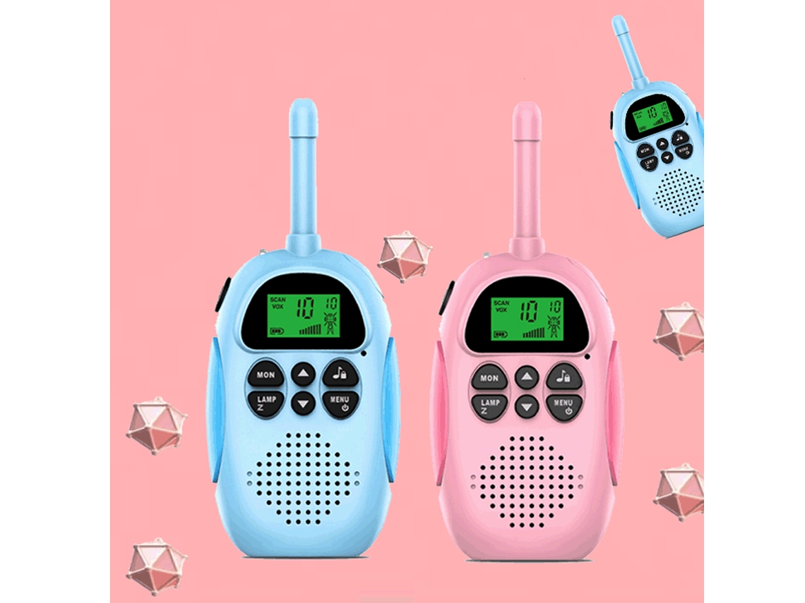 Pacote com 2 Walkie Talkies Infantis Recarregáveis BRILVIBERA