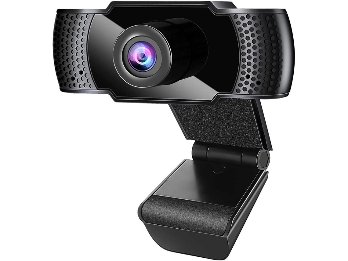 Lurelia Webcam Vsm-198, Full Hd 1080p, Microfone, Preto, Usb, Imagem Nítida, Para Pc E Videochamadas