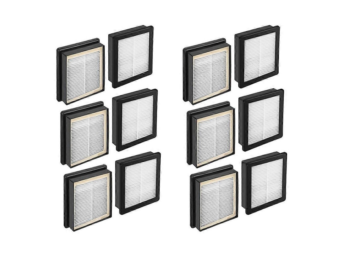 Filtro Hepa 107315 Para Proteam Super Coach Pro 6/super Coach Pro 10/gofree Flex Pro/provac Fs 6 - Peças De Reposição - 12 Unidades_ozo