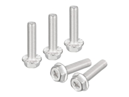 Parafusos de Flange com Cabeça Sextavada Cruzada Phillips M8x35mm, 10 Pçs CHABERLU