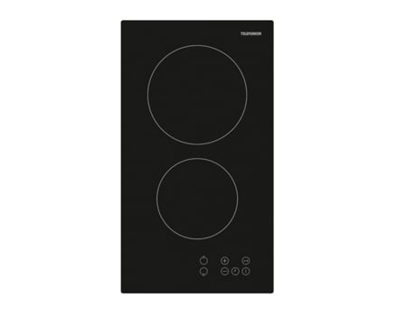 Tkdv2T Placa Preto Embutido 30 Cm Cerâmica 2 Zonas TELEFUNKEN