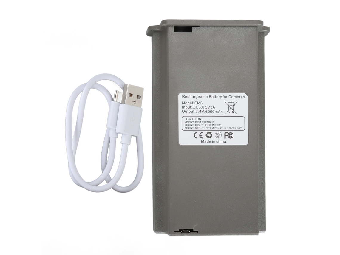 Bateria Recarregável LAXISCREED 6000mah para Câmeras Trail Reveal