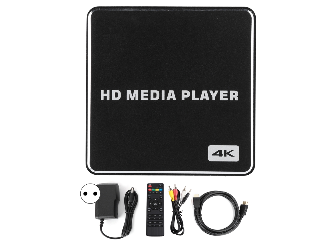 Mini Media Box USB Full HD 1080p, 4K, para Diversas Aplicações CHABERLU