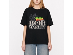 Bob Marley Distress Logo T-shirt Classic Unisex Adults Size:xl