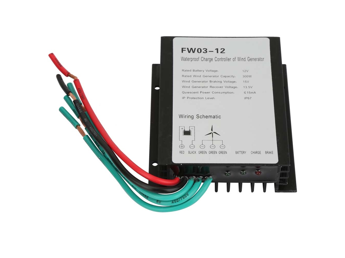 Controlador de Carga Eólica Ip67 Impermeable 12v para Generador Eólico