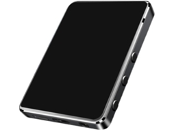 Reprodutor de música MP3/MP4 com tela sensível ao toque e alto-falante, tela IPS de 2,4", entrada para cartão TF, áudio sem perdas, leitor de e-books.