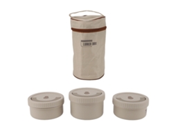 Container Isolado LAXISCREED Aço Inox 316 Hermético 3pcs