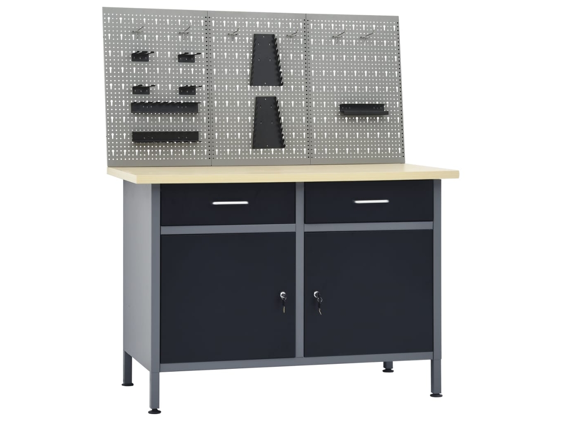 Bancada De Trabalho Com Trãªs Painã©is De Parede DKD HOME DECOR